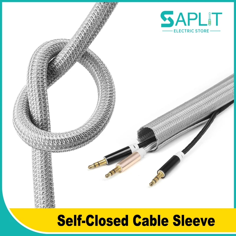 1~10M Grey Self-Closed Cable Sleeving 3mm - 50mm PET Insulated Split Wrapping USB Wire Protection Flexible Heat-resistant Sheath
1~10M Grey Self-Closed Cable Sleeving 3mm - 50mm PET Insulated Split Wrapping USB Wire Protection Flexible Heat-resistant Sheath