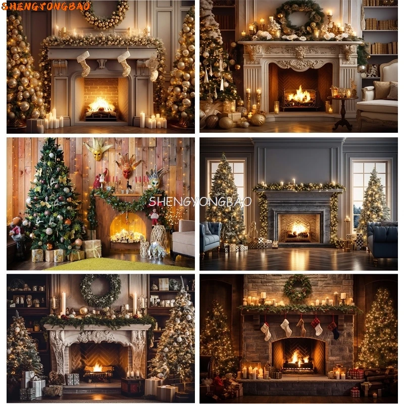 SHENGYONGBAO Christmas Day Fireplace Photography Backdrops Prop Window Living Room Interior Village House Theme Background DR-07
SHENGYONGBAO Christmas Day Fireplace Photography Backdrops Prop Window Living Room Interior Village House Theme Background DR-07