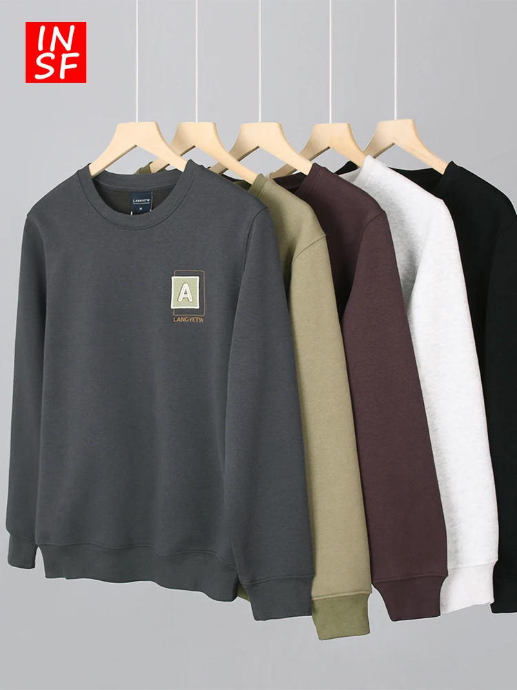 American Style Fleece Lined Thickened Sweatshirt Men's Autumn Winter High End Embroidery round Neck Long Sleeve T-Shirt Large...
American Style Fleece Lined Thickened Sweatshirt Men's Autumn Winter High End Embroidery round Neck Long Sleeve T-Shirt Large...