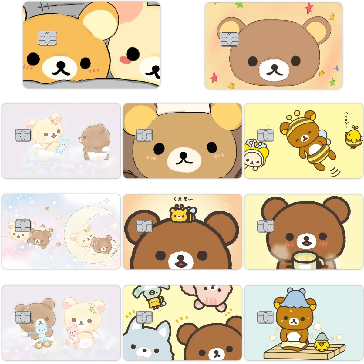 New 1pc Rilakkuma Cartoon Anime Credit Card Skin Stickers Kawaii Waterproof Sticker Film Tape Skin for Credit Debit Card Decal
New 1pc Rilakkuma Cartoon Anime Credit Card Skin Stickers Kawaii Waterproof Sticker Film Tape Skin for Credit Debit Card Decal