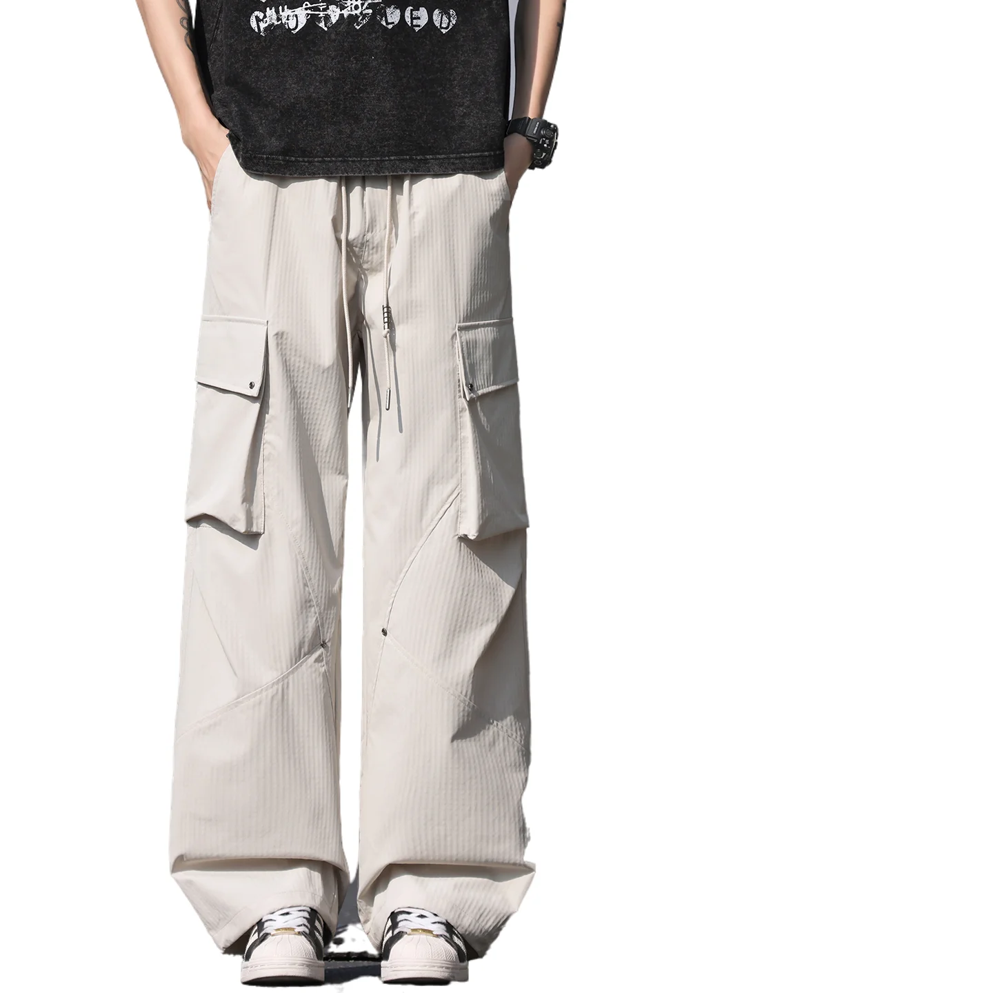 New Fashion Men's Cargo Pants Spring Summer Thin Outdoor Casual Wide Leg Hiking Trousers Streetwear Fashion Outdoor Travel Pants
New Fashion Men's Cargo Pants Spring Summer Thin Outdoor Casual Wide Leg Hiking Trousers Streetwear Fashion Outdoor Travel Pants