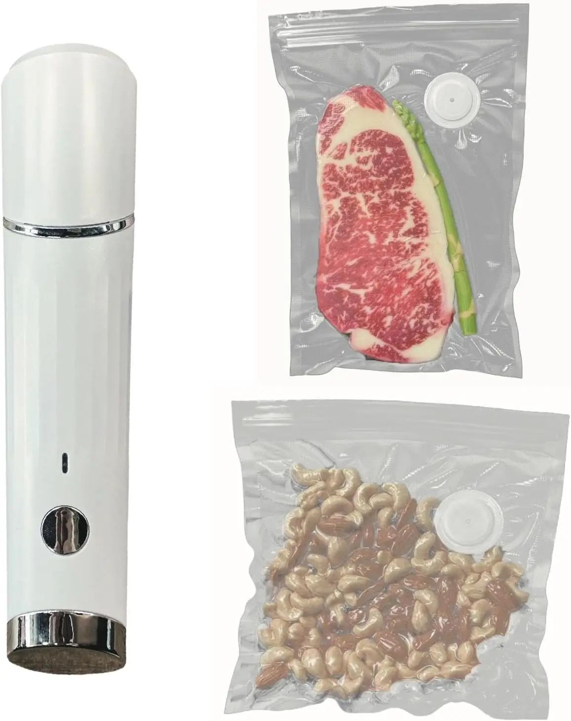 Vacuum Sealer, Food Vacuum Sealer, Handheld Vacuum Sealer (Vacuum Sealer + 10 Reusable Vacuum Sealing Bags)
Vacuum Sealer, Food Vacuum Sealer, Handheld Vacuum Sealer (Vacuum Sealer + 10 Reusable Vacuum Sealing Bags)