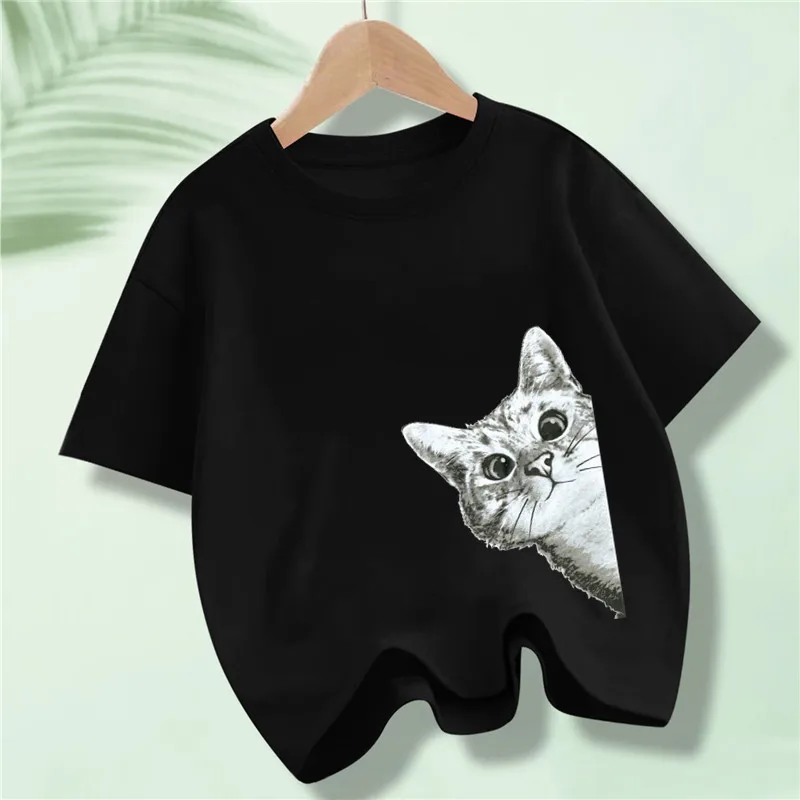 Meow Cat Fun Printed Children's T-Shirt Cotton T-Shirt Clothing Men's Women's Summer Streetwear Top Loose Short Sleeve T-Shirt
Meow Cat Fun Printed Children's T-Shirt Cotton T-Shirt Clothing Men's Women's Summer Streetwear Top Loose Short Sleeve T-Shirt