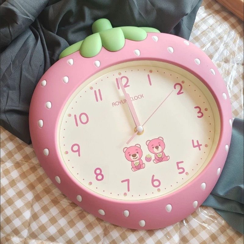 Cartoon New Strawberry Wall Clock Living Room Decoration Clock Silent and Hole Free Bedroom Clock
Cartoon New Strawberry Wall Clock Living Room Decoration Clock Silent and Hole Free Bedroom Clock