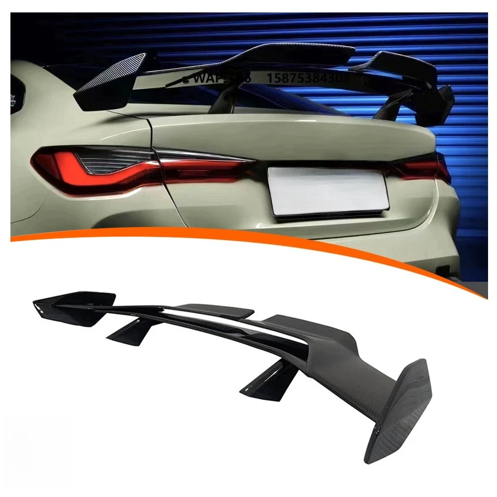 Double Deck Carbon Fiber Rear Wing Spoiler for M3 M4 G80 G82-Stick Screw Installation 100% Fitment
Double Deck Carbon Fiber Rear Wing Spoiler for M3 M4 G80 G82-Stick Screw Installation 100% Fitment