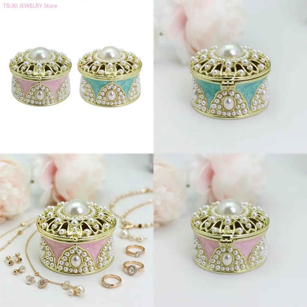 62KE Pearls Themed Jewelry Box Stylish Necklace Organizers Vintage Jewelry Holder
62KE Pearls Themed Jewelry Box Stylish Necklace Organizers Vintage Jewelry Holder