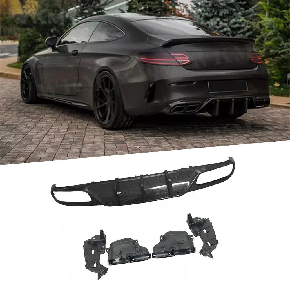 Carbon Fiber Rear Lip Diffuser Spoiler Exhaust For Mercedes Benz C Class W205 C200 C43 C63 AMG Coupe 2 DOOR 2015-2020
Carbon Fiber Rear Lip Diffuser Spoiler Exhaust For Mercedes Benz C Class W205 C200 C43 C63 AMG Coupe 2 DOOR 2015-2020