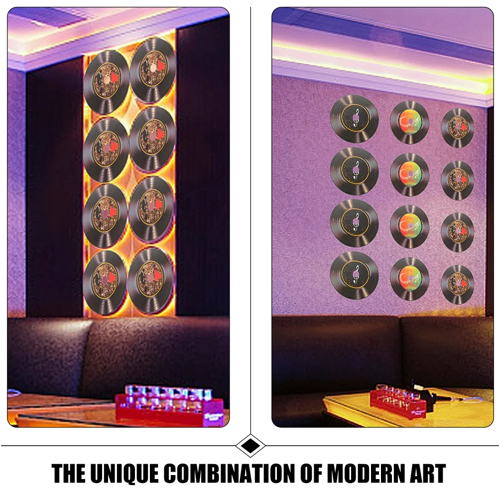 16pcs Black Vinyl Record Wall Decor Retro Pvc Records For Bar Cafe Home Disco Party Wall Adornments
16pcs Black Vinyl Record Wall Decor Retro Pvc Records For Bar Cafe Home Disco Party Wall Adornments