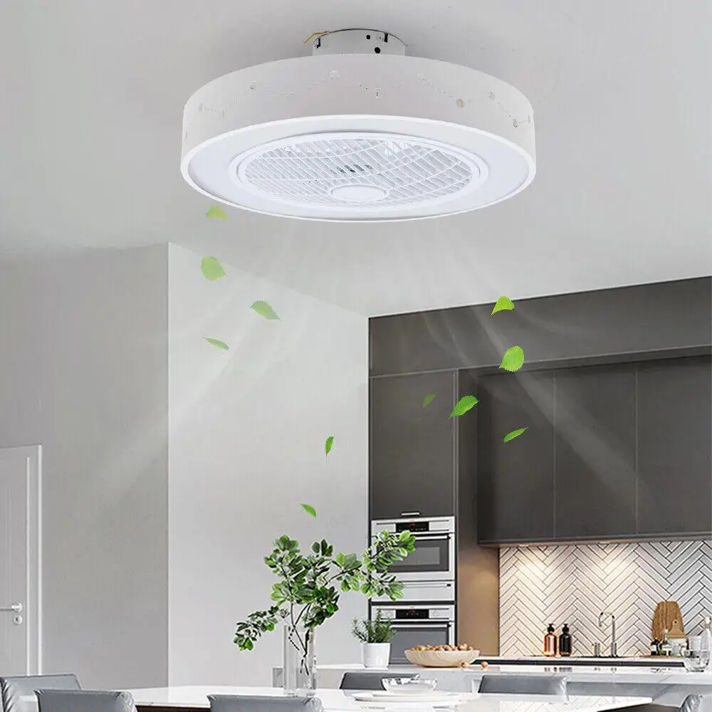 Low Noise Electric Fan Bladeless Power Saving Ceiling Fan w/Light and Remote Control 3 Speed Bedroom Ceiling Lamp Fan LED
Low Noise Electric Fan Bladeless Power Saving Ceiling Fan w/Light and Remote Control 3 Speed Bedroom Ceiling Lamp Fan LED
