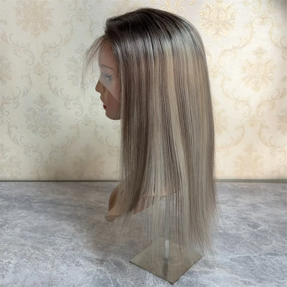 Highlights Ash Blonde Straight Wigs 13x4 HD Lace Frontal Wig Brazilian Human Hair Ombre Ash Blonde Lace Front With Baby Hair
Highlights Ash Blonde Straight Wigs 13x4 HD Lace Frontal Wig Brazilian Human Hair Ombre Ash Blonde Lace Front With Baby Hair