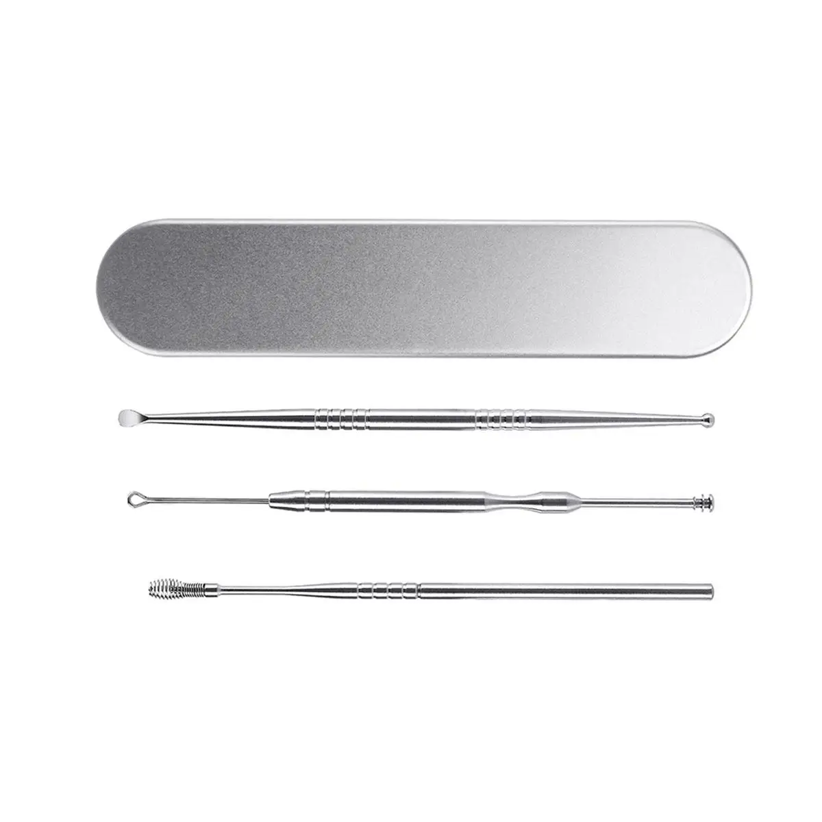 3 Pcs Ear Cleaning Tools Set Stainless Steel Ear Spoon Scoop Cerumen Removal Human Ears Canal Cleaner Safe
3 Pcs Ear Cleaning Tools Set Stainless Steel Ear Spoon Scoop Cerumen Removal Human Ears Canal Cleaner Safe