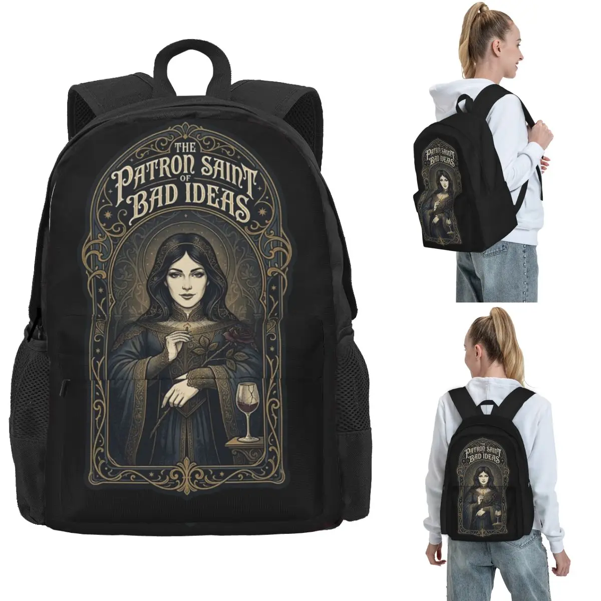 Mental Health, Saint, Bad Ideas Backpack Hot Sale Daypack Large Capacity BookBag School Bag Shoulder Bags for Men Women
Mental Health, Saint, Bad Ideas Backpack Hot Sale Daypack Large Capacity BookBag School Bag Shoulder Bags for Men Women