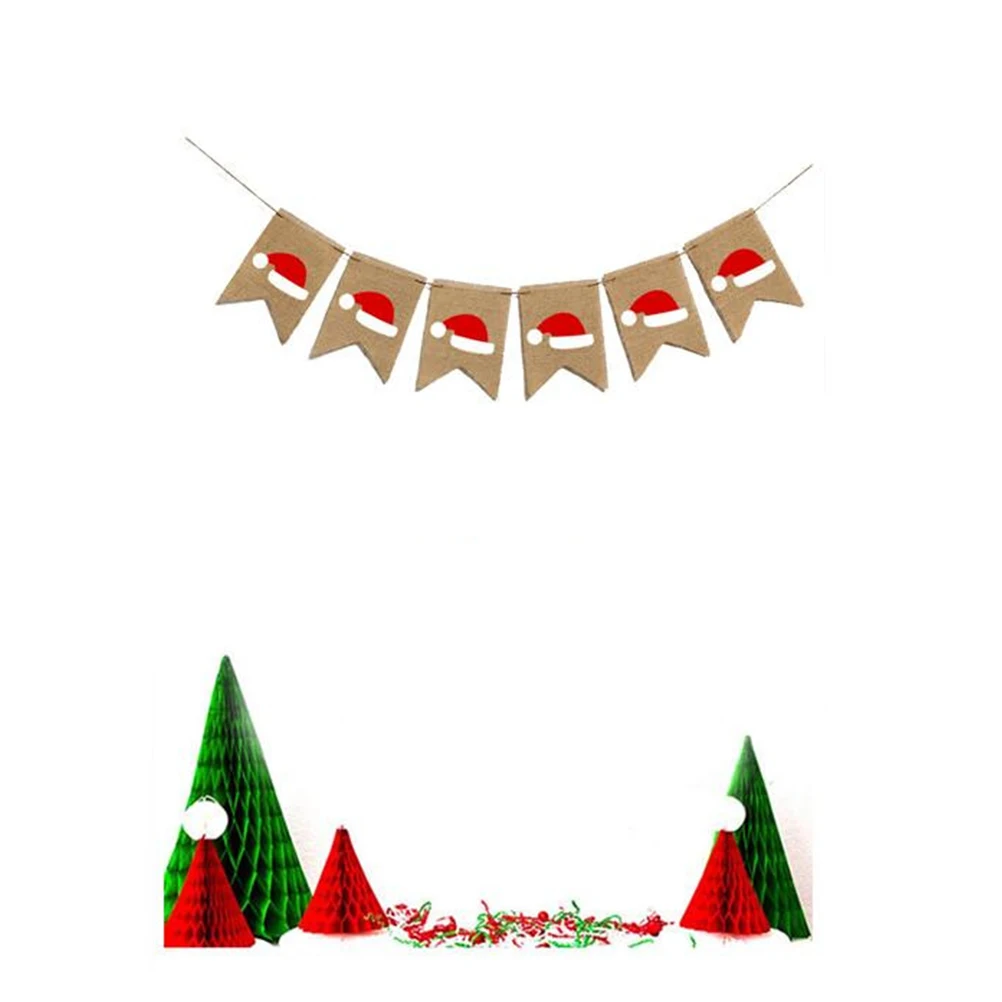 Christmas Hat Burlap Banner Merry Xmas Decoration Party Supplies Happy Holiday Hanging Flag Christmas Tree Door Wall
Christmas Hat Burlap Banner Merry Xmas Decoration Party Supplies Happy Holiday Hanging Flag Christmas Tree Door Wall