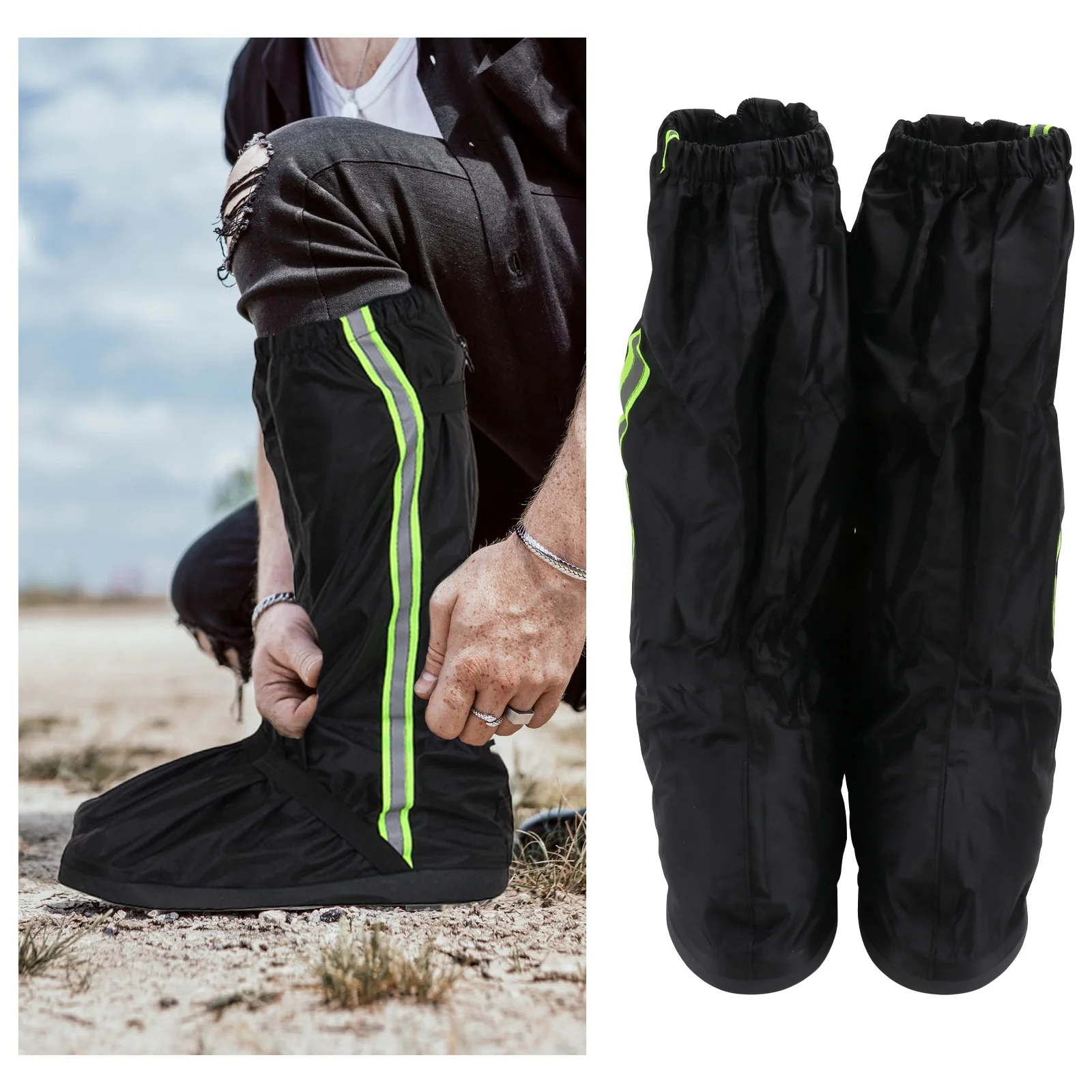 Shoe Cover Outdoor Leg Gaiters Reliable Shoes Cycling Rainproof Black Men and Women
Shoe Cover Outdoor Leg Gaiters Reliable Shoes Cycling Rainproof Black Men and Women