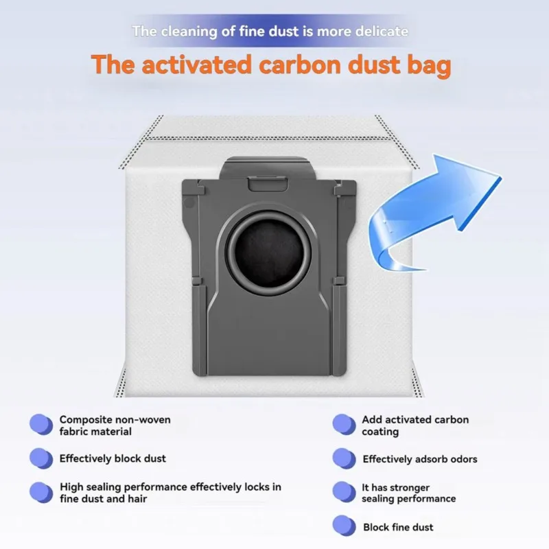 TCF-Accessory Kit For Dreame Mova P70 Pro/Ultra Robot Vacuums: Dust Bags, Filters, Roller Brushes, And Mop Cloths
TCF-Accessory Kit For Dreame Mova P70 Pro/Ultra Robot Vacuums: Dust Bags, Filters, Roller Brushes, And Mop Cloths