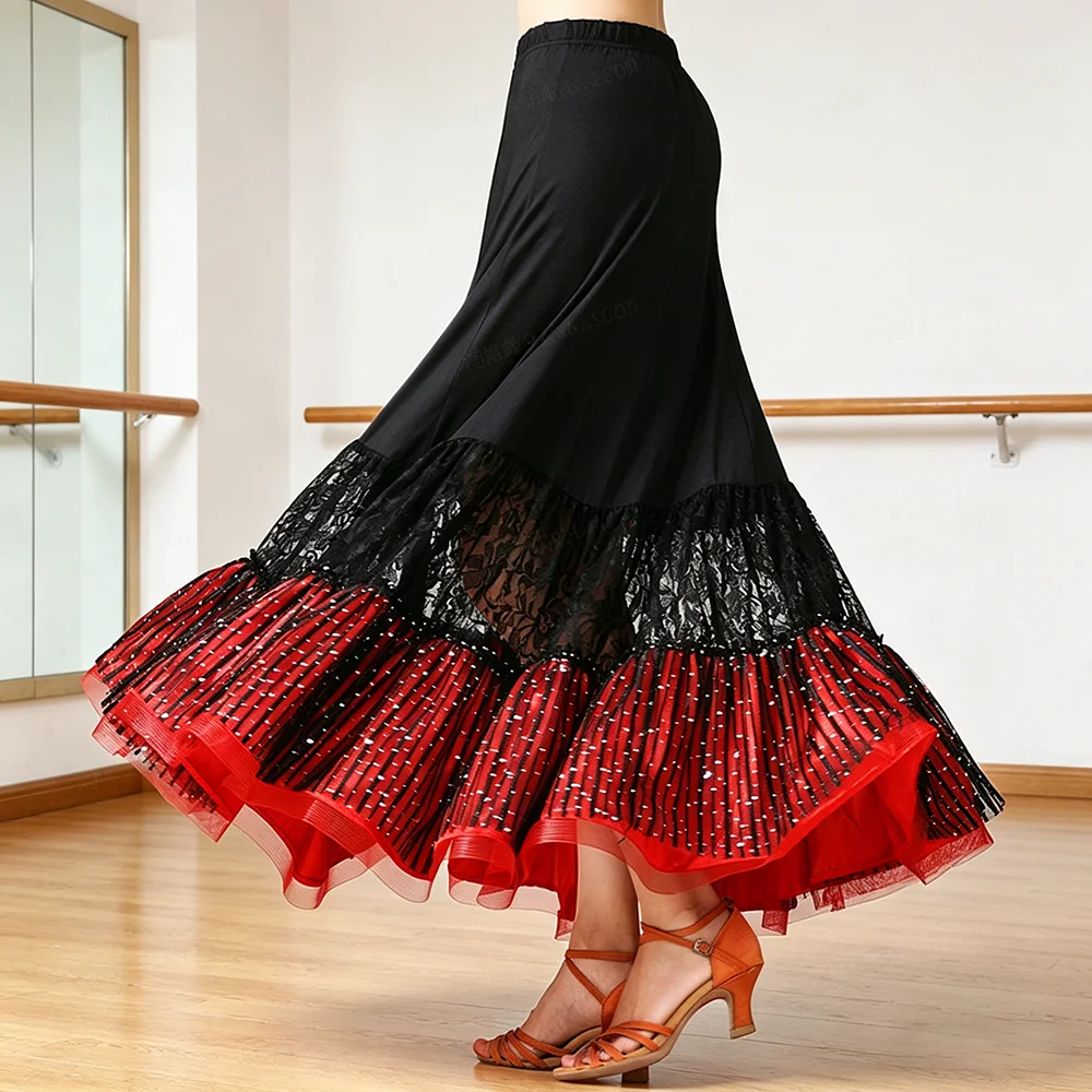 Elegant Latin Rave Party Skirt Women Long Swing Ballroom Dance Flamenco Tango Performance Costume
Elegant Latin Rave Party Skirt Women Long Swing Ballroom Dance Flamenco Tango Performance Costume