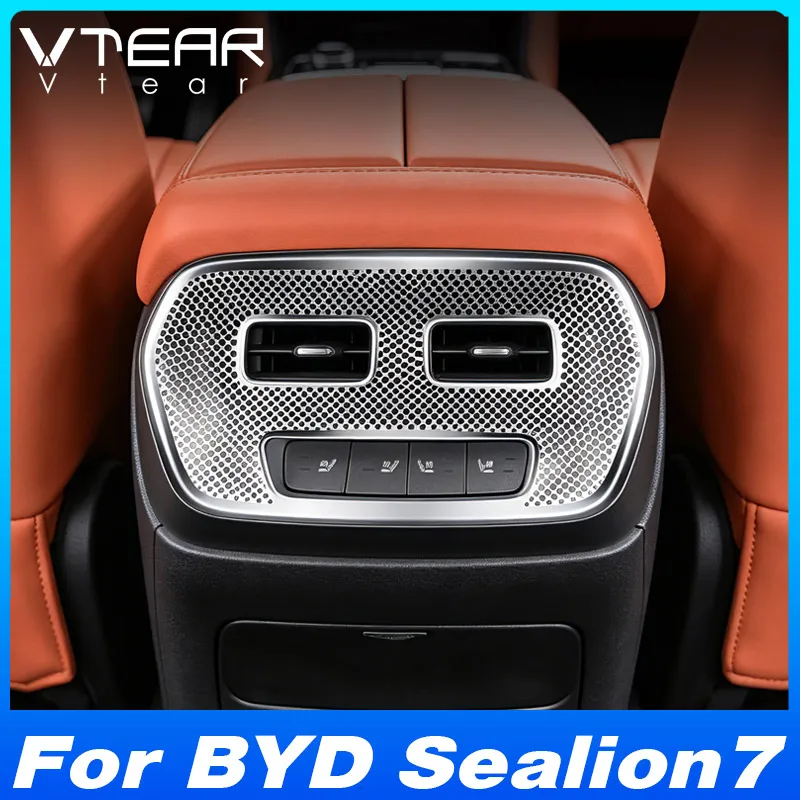 For BYD Sealion 7 2024-2026 Stainless Steel Rear Air Vent Cover AC Vent Trim Cover Interior Modification Accessories
For BYD Sealion 7 2024-2026 Stainless Steel Rear Air Vent Cover AC Vent Trim Cover Interior Modification Accessories