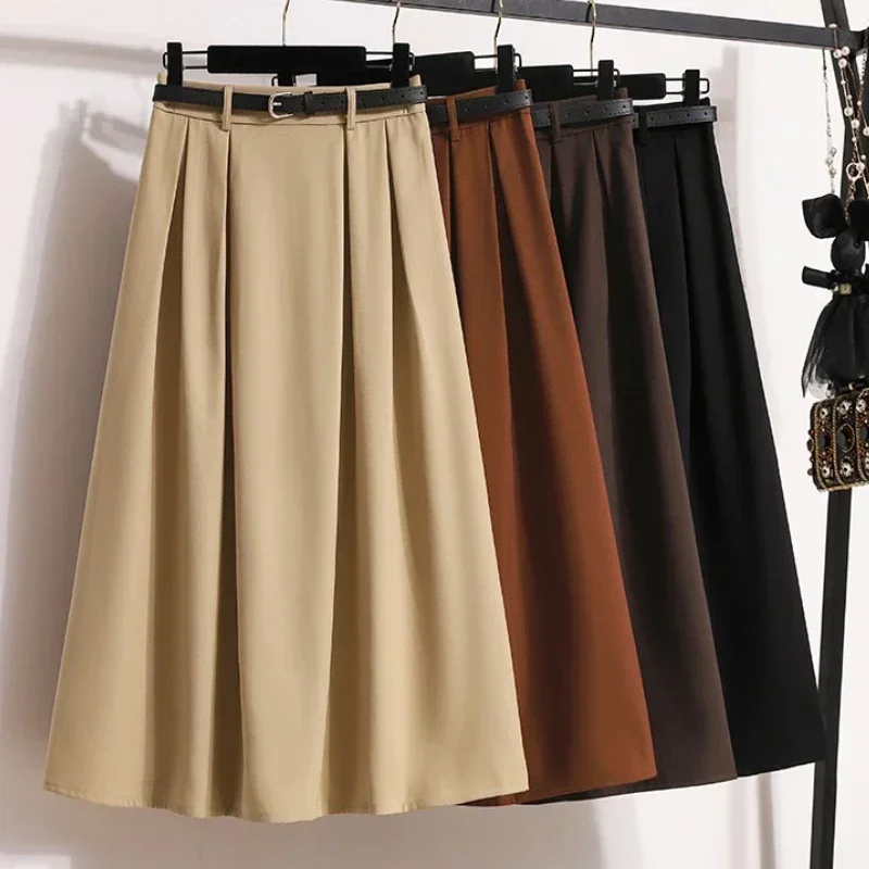 Women Plus Size Skirt 2025 Autumn Winter High Waist A Line Long Skirt Korean Style Pleated Maxi Skirts Womens Hot Sale
Women Plus Size Skirt 2025 Autumn Winter High Waist A Line Long Skirt Korean Style Pleated Maxi Skirts Womens Hot Sale