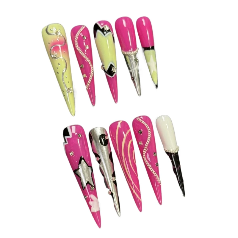 *American style wearing nail super long pointed high-end handmade nail patch finished product can be disassembled and white
*American style wearing nail super long pointed high-end handmade nail patch finished product can be disassembled and white