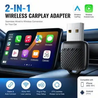 2026 NEW Wireless Carplay Adapter Android 2 in 1 AI Smart Box For Car With Wired CarPlay Car Intelligent Systems
2026 NEW Wireless Carplay Adapter Android 2 in 1 AI Smart Box For Car With Wired CarPlay Car Intelligent Systems