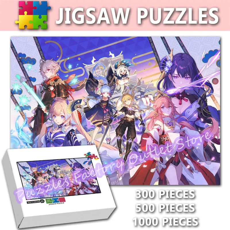 Игровые видео пазлы Genshin Impact 300/500/1000 шт. Beelzebul Yae Miko, головоломка с мультяшным принтом для детей, распаковывающие игрушки
Игровые видео пазлы Genshin Impact 300/500/1000 шт. Beelzebul Yae Miko, головоломка с мультяшным принтом для детей, распаковывающие игрушки
