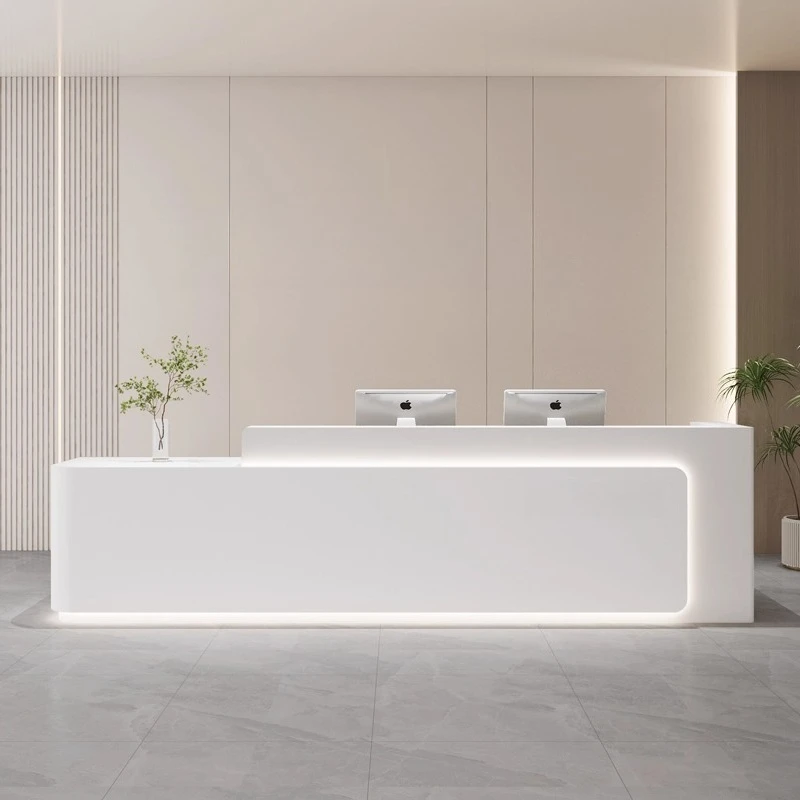 Nordic Cream Style Reception Desks Modern Design Hotel Beauty Salon Cashier Desk Luxury Office Furniture Atril Conferencia FYRD
Nordic Cream Style Reception Desks Modern Design Hotel Beauty Salon Cashier Desk Luxury Office Furniture Atril Conferencia FYRD