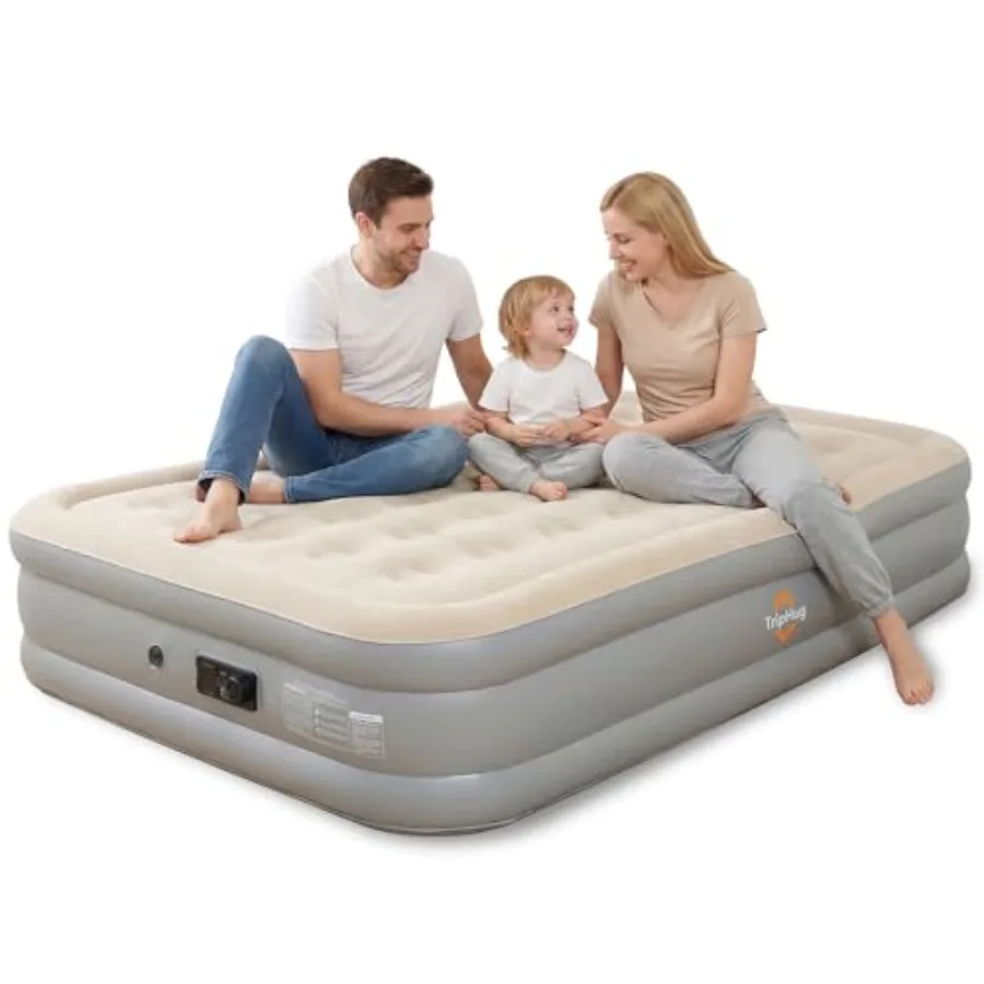 Queen Air Mattress with Built-in Pump 2 Min Fast Inflation 16" Raised Height Supports up to 650 lbs for Camping Home Use Guests
Queen Air Mattress with Built-in Pump 2 Min Fast Inflation 16" Raised Height Supports up to 650 lbs for Camping Home Use Guests