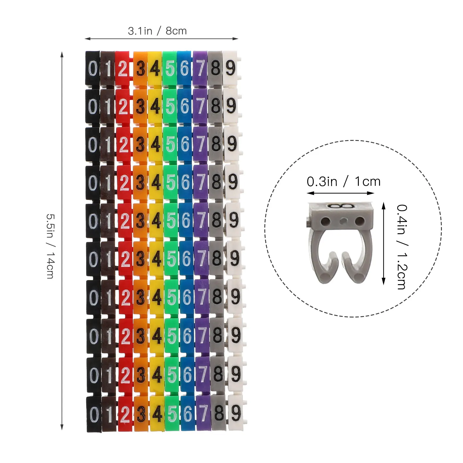 100pcs Number Tube Cable Labels Multicolor Bright Wire Identifier Cord Management Tags Reusable For Home Use
100pcs Number Tube Cable Labels Multicolor Bright Wire Identifier Cord Management Tags Reusable For Home Use