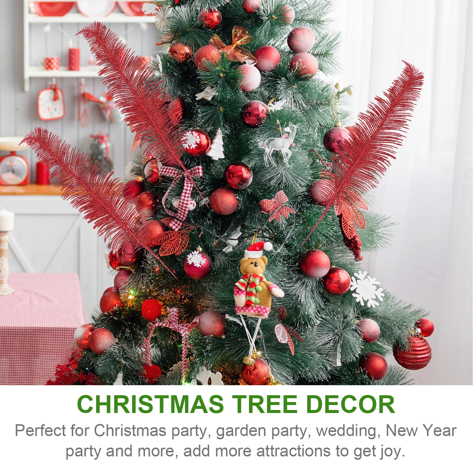 5Pcs Xmas Tree Artificial Glitter Leaves Plastic Decorative Leaves Props Christmas Wedding Valentine Festival Artificial Plants
5Pcs Xmas Tree Artificial Glitter Leaves Plastic Decorative Leaves Props Christmas Wedding Valentine Festival Artificial Plants