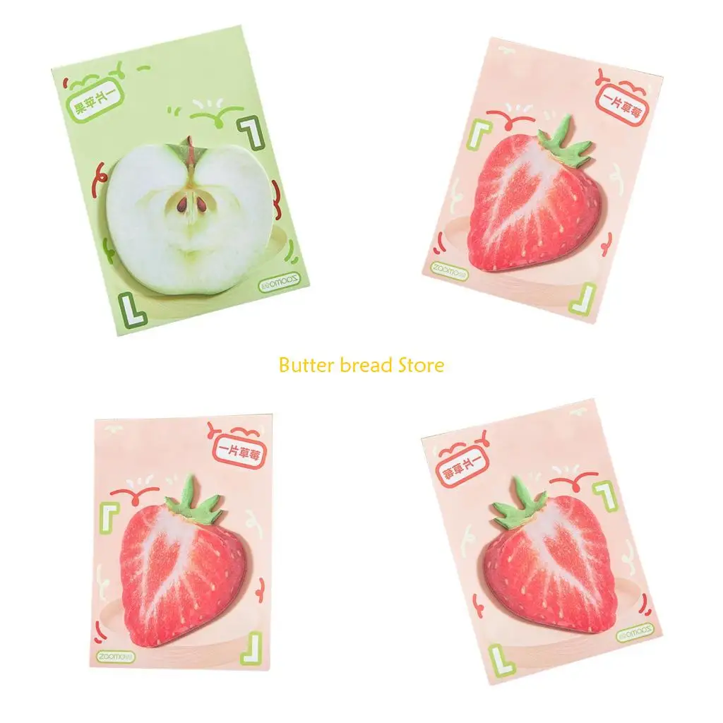 W89C 30 Sheets Simple Stickier Note Fruit Series Stickier Note Lovely Note Pad Memos Pads School Office Supplies for Students
W89C 30 Sheets Simple Stickier Note Fruit Series Stickier Note Lovely Note Pad Memos Pads School Office Supplies for Students