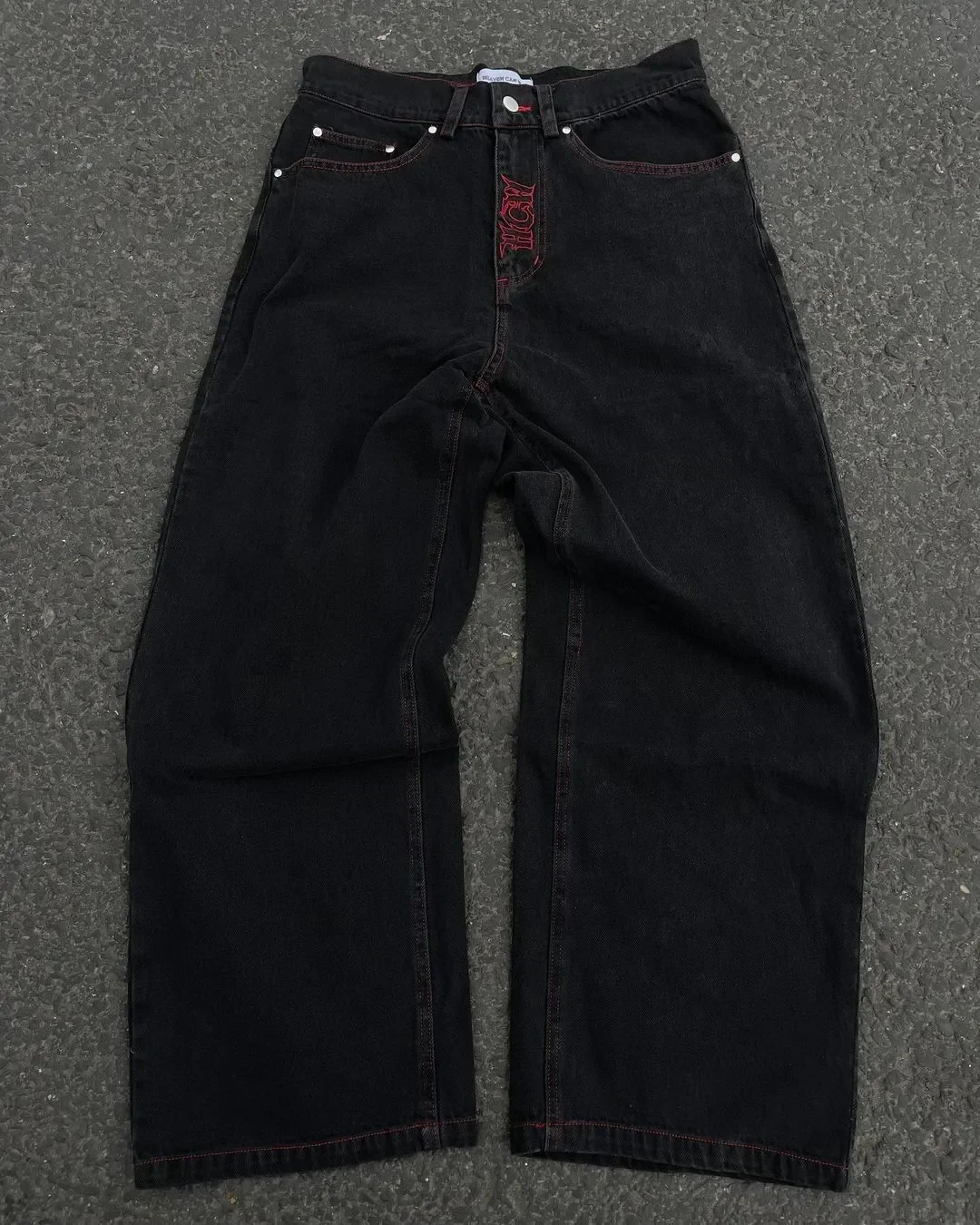 Y2K Jeans For Men Hip Hop Retro Skull Embroidery Washed Baggy Denim Pants New Straight Casual Loose Wide Leg Trouser Streetwear
Y2K Jeans For Men Hip Hop Retro Skull Embroidery Washed Baggy Denim Pants New Straight Casual Loose Wide Leg Trouser Streetwear