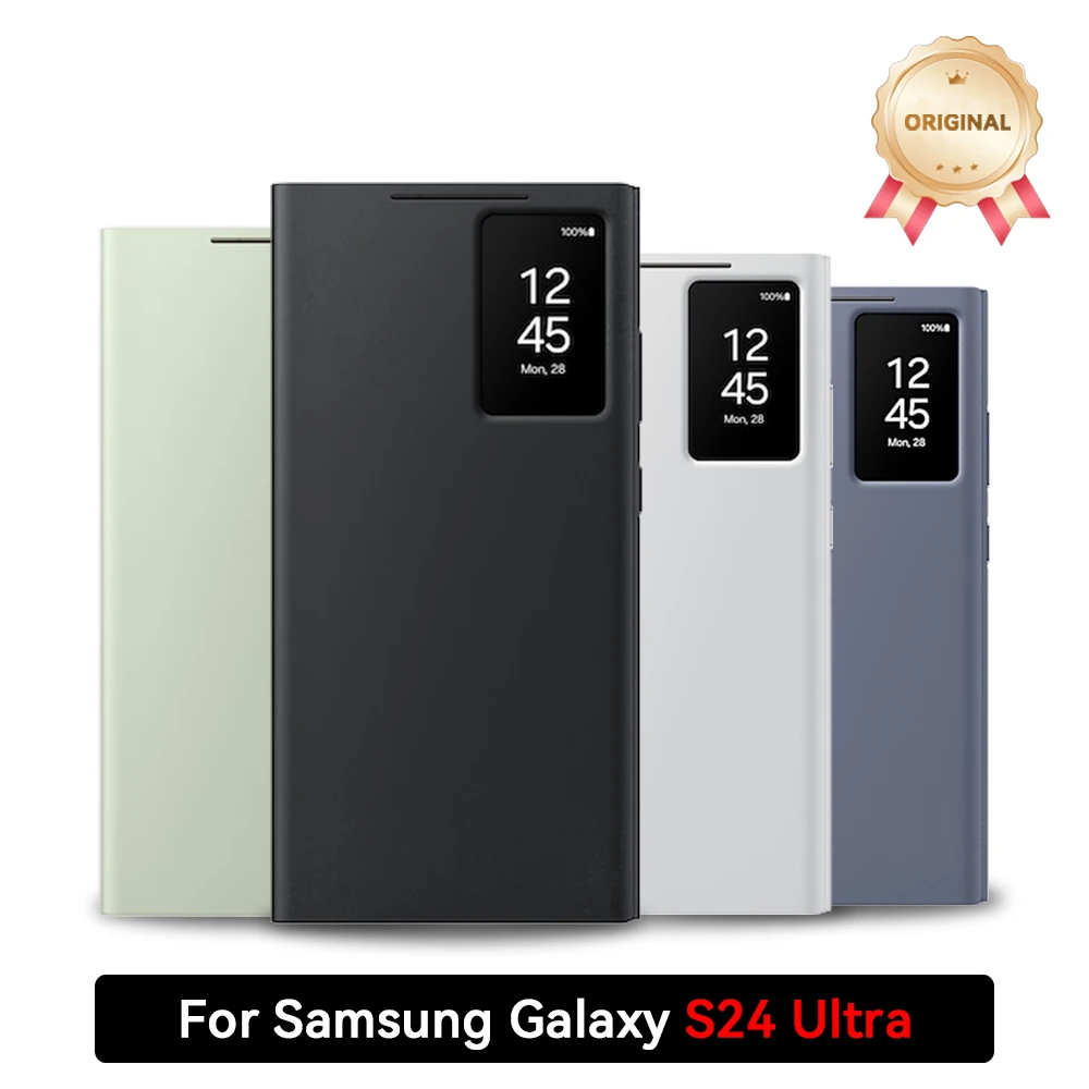 Original Case For Samsung Galaxy S24 Ultra Smart View Wallet Card Holder Case Flip Cover With Original Box
Original Case For Samsung Galaxy S24 Ultra Smart View Wallet Card Holder Case Flip Cover With Original Box