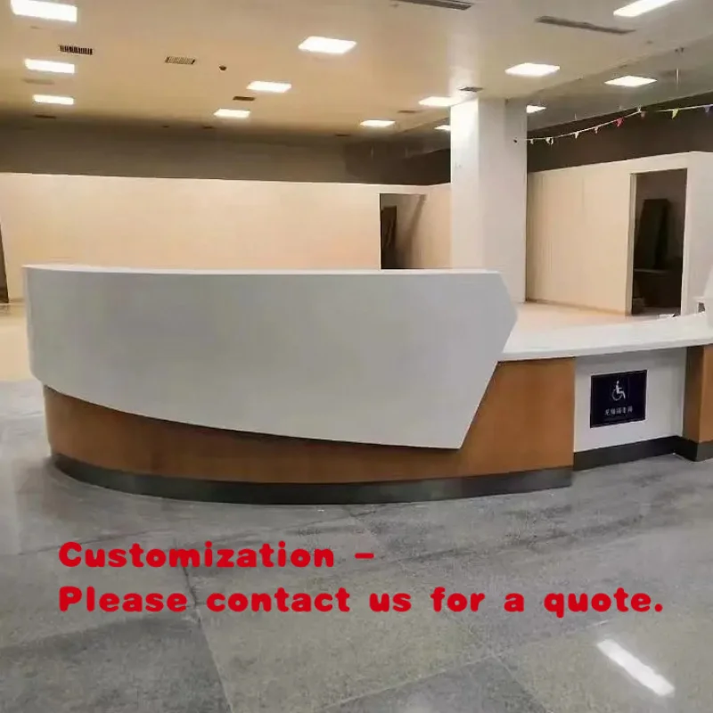 custom.Customized Modern Reception Desk Front Desk Salon Hotel Mall Apartment or Home Bar Made with Panel Wood Style
custom.Customized Modern Reception Desk Front Desk Salon Hotel Mall Apartment or Home Bar Made with Panel Wood Style