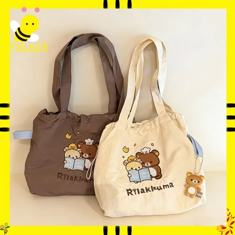  Rilakkuma Large Capacity Shoulder Bag Cute Cartoon Drawstring Tote For Summer Commuting And Casual Student Use Gift Girls
Rilakkuma Large Capacity Shoulder Bag Cute Cartoon Drawstring Tote For Summer Commuting And Casual Student Use Gift Girls