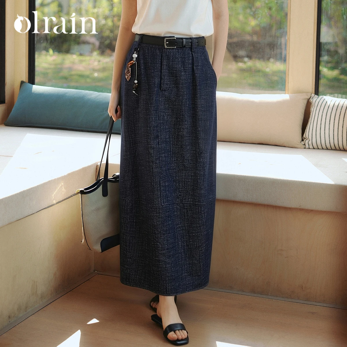 OLrain Elegant Commuter Straight Denim Skirt Women's Summer 2026 New French Casual Lightweight Straight Long Skirt O58XB006269
OLrain Elegant Commuter Straight Denim Skirt Women's Summer 2026 New French Casual Lightweight Straight Long Skirt O58XB006269