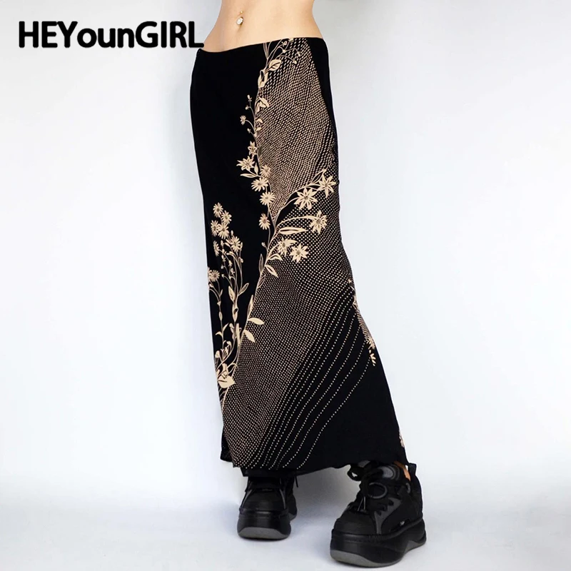 HEYounGIRL Vintage Floral Print Long Skirt Elegant Women Casual Retro Brown Straight Skirt High Street Outfits Autumn Clothes
HEYounGIRL Vintage Floral Print Long Skirt Elegant Women Casual Retro Brown Straight Skirt High Street Outfits Autumn Clothes