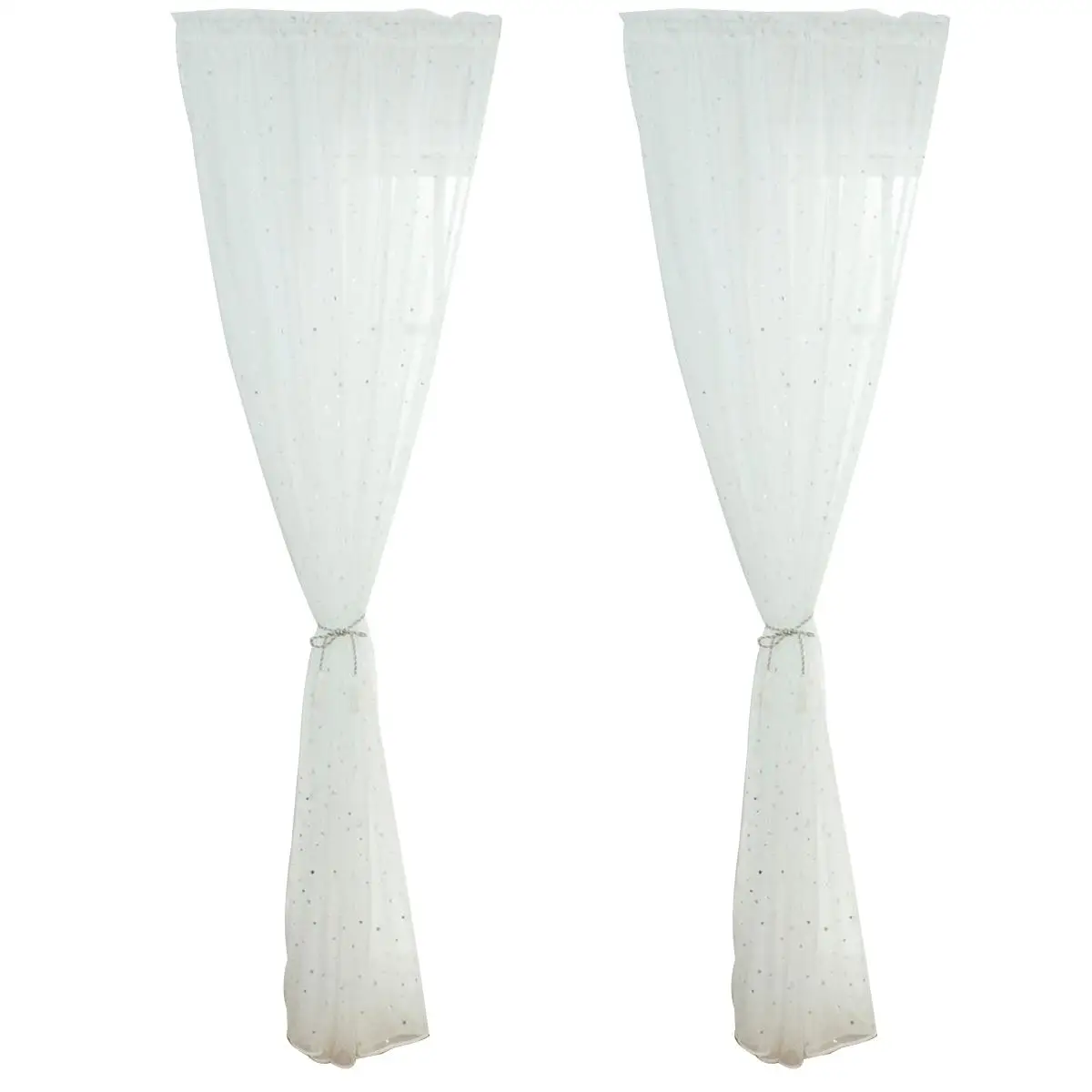 Silver Star Sheer Curtains Translucent Voile Window Tulle White Glitter Child Room Pleated Net Privacy Polyester Fabric Bedroom
Silver Star Sheer Curtains Translucent Voile Window Tulle White Glitter Child Room Pleated Net Privacy Polyester Fabric Bedroom