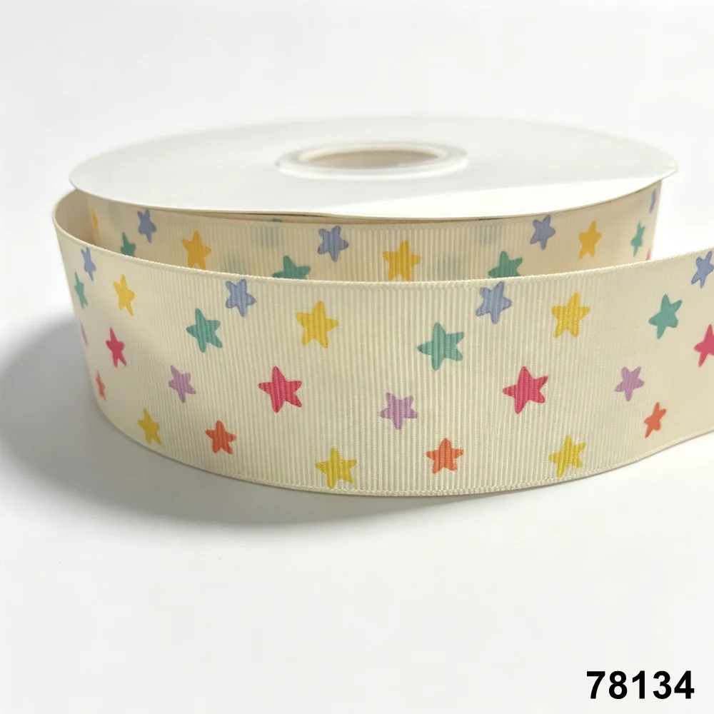 50yards Rainbow Star Grosgrain Ribbon Printed for Decoration Bows Craft Materials DIY Accessories
50yards Rainbow Star Grosgrain Ribbon Printed for Decoration Bows Craft Materials DIY Accessories