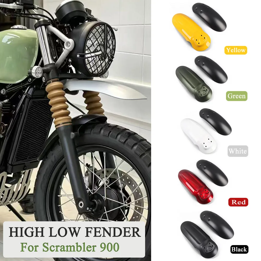 Motorcycle Accessories New High&Low Front Fender Splash Mudguard Fairing Fit For Scrambler 900 SCRAMBLER 900 2019-2025 2024 2023
Motorcycle Accessories New High&Low Front Fender Splash Mudguard Fairing Fit For Scrambler 900 SCRAMBLER 900 2019-2025 2024 2023