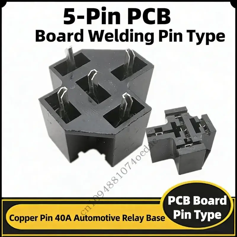 4/5 Pin SPDT Relays Socket Connector Heavy Duty 4/5 Terminal PCB Relays Socket With 40A Capacity PCB Board Mount
4/5 Pin SPDT Relays Socket Connector Heavy Duty 4/5 Terminal PCB Relays Socket With 40A Capacity PCB Board Mount
