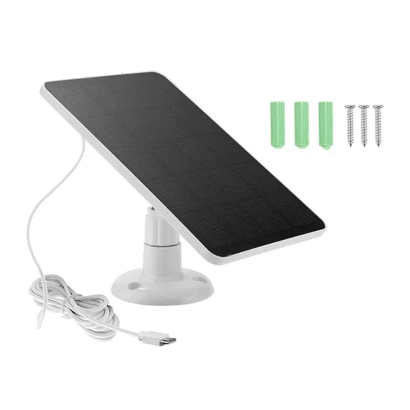 FULL-3W 6V Solar Panel, IP66 Waterproof Solar , Type-C Port For Outdoor Security Camera,Low Power Devices White
FULL-3W 6V Solar Panel, IP66 Waterproof Solar , Type-C Port For Outdoor Security Camera,Low Power Devices White