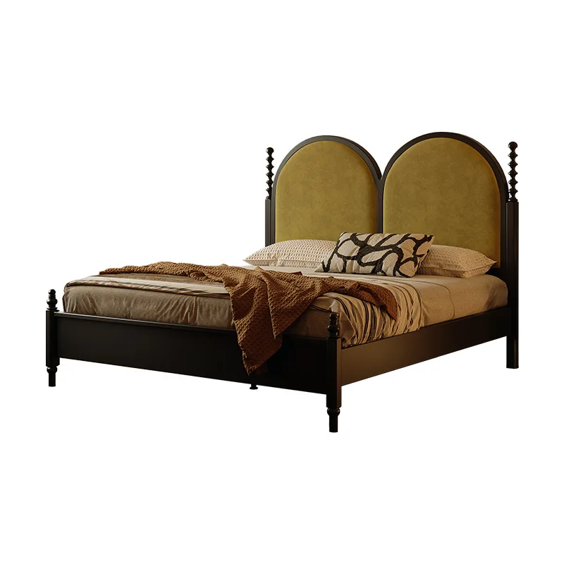 Black premium bed 1.8 meters antique red oak bed solid wood master bedroom double bed
Black premium bed 1.8 meters antique red oak bed solid wood master bedroom double bed