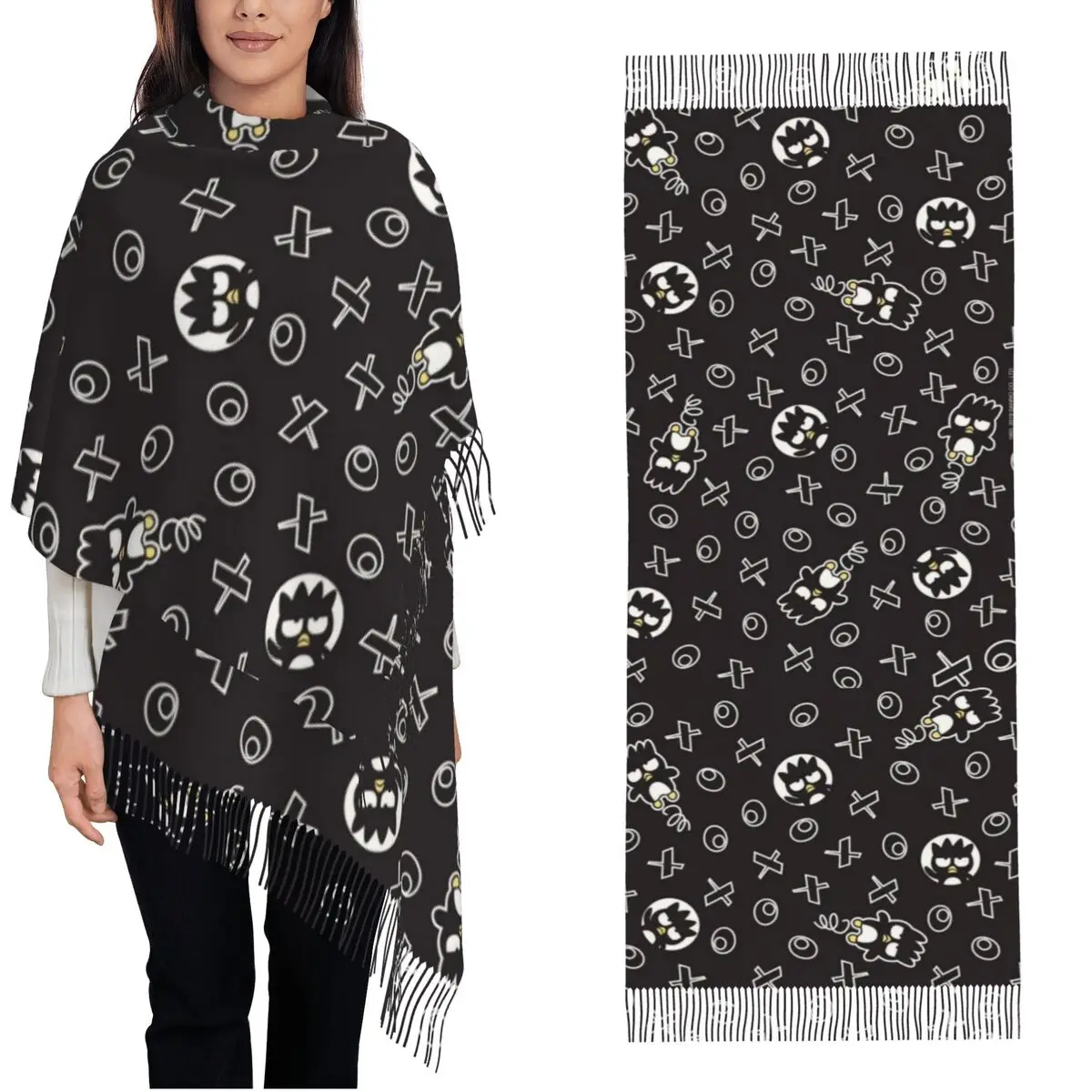 Kawaii Badtzs Marus Cartoon Winter Scarfs for Women Pashmina Shawl Wraps for Evening Dresses Large Warm Soft Scarves
Kawaii Badtzs Marus Cartoon Winter Scarfs for Women Pashmina Shawl Wraps for Evening Dresses Large Warm Soft Scarves