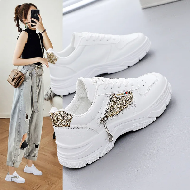 Ladies Vulcanized Shoes Fashionable and Comfortable New Breathable Casual Height Increasing Wearresistant Korean Version College
Ladies Vulcanized Shoes Fashionable and Comfortable New Breathable Casual Height Increasing Wearresistant Korean Version College