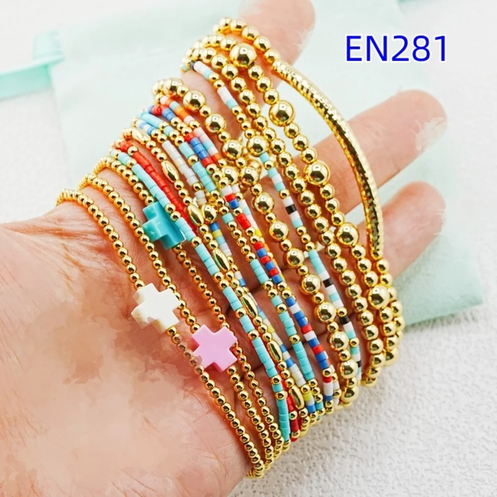 YEEVAA 15Pcs Boho Beaded Stretch Bracelet Set, Colorful Seed Bead & Gold Ball Stackable Bracelets for Women
YEEVAA 15Pcs Boho Beaded Stretch Bracelet Set, Colorful Seed Bead & Gold Ball Stackable Bracelets for Women