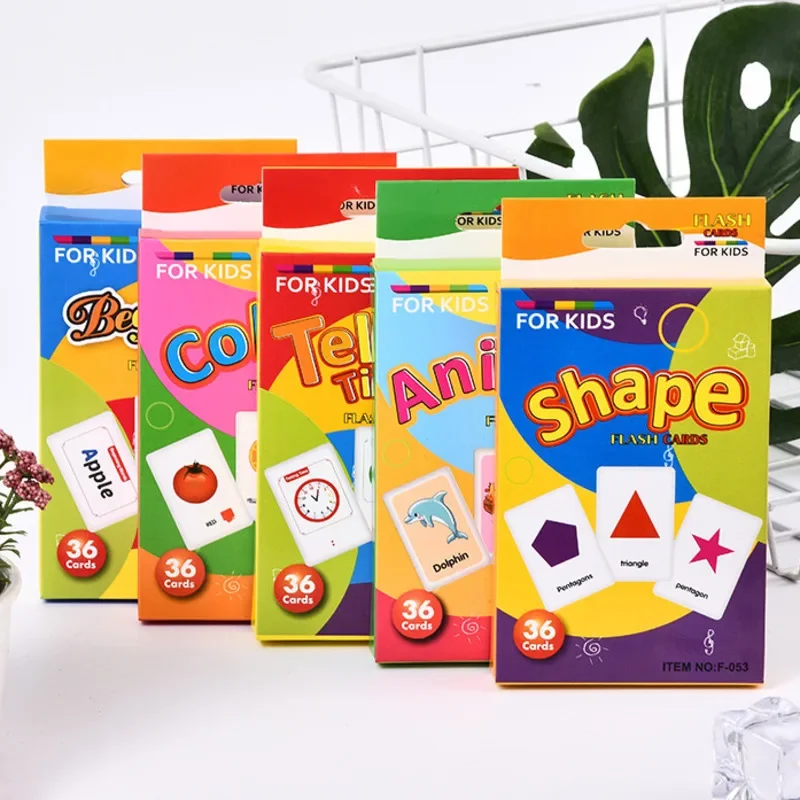 36Pcs Kids Cognition Card Shape Animal Color Teaching Baby English Learning Word Card Education Toys Montessori Material Gift
36Pcs Kids Cognition Card Shape Animal Color Teaching Baby English Learning Word Card Education Toys Montessori Material Gift
