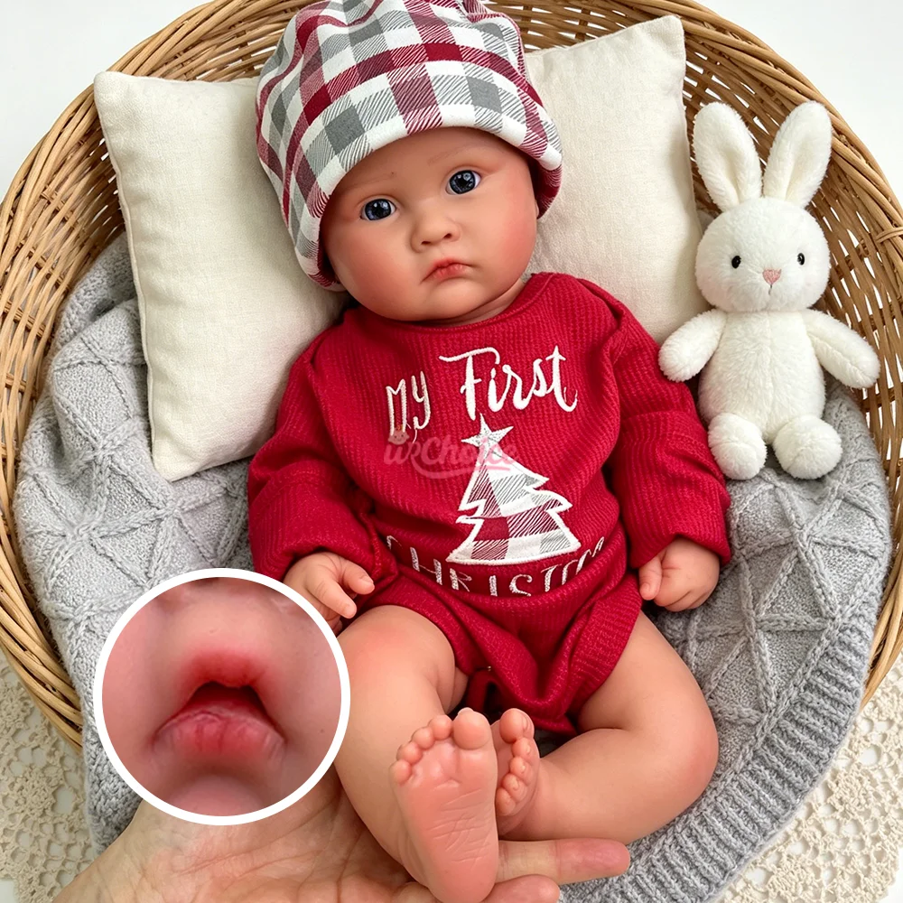 Open Mouth 18" Reborn Silicone Baby Doll Handmade Skin Soft Reborn Doll Newborn Weighted Collectible Doll 1:1 Diy Gift Artist
Open Mouth 18" Reborn Silicone Baby Doll Handmade Skin Soft Reborn Doll Newborn Weighted Collectible Doll 1:1 Diy Gift Artist