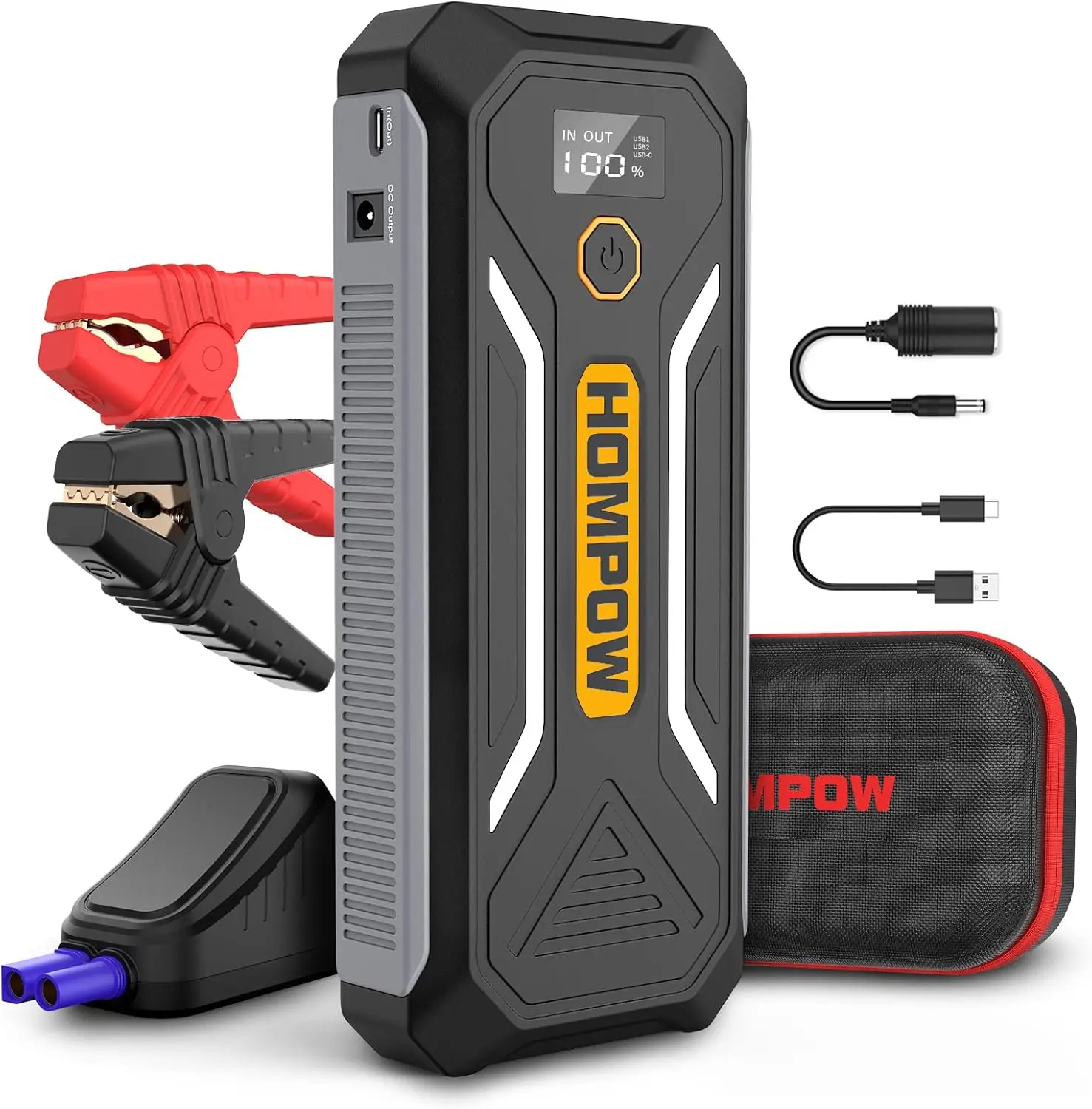 3000A Peak Jump Starter for 10L Gas & 8L Engines, 12V Portable with 400Lumen LED
3000A Peak Jump Starter for 10L Gas & 8L Engines, 12V Portable with 400Lumen LED