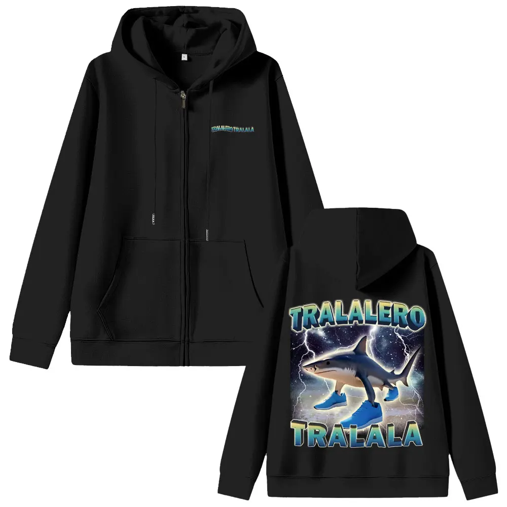Tralalero Tralala Funny Shark Meme Zipper Hoodie Men's Casual Humor Zip Up Jacket Men Women Fashion Vintage Zip Up Sweatshirts
Tralalero Tralala Funny Shark Meme Zipper Hoodie Men's Casual Humor Zip Up Jacket Men Women Fashion Vintage Zip Up Sweatshirts