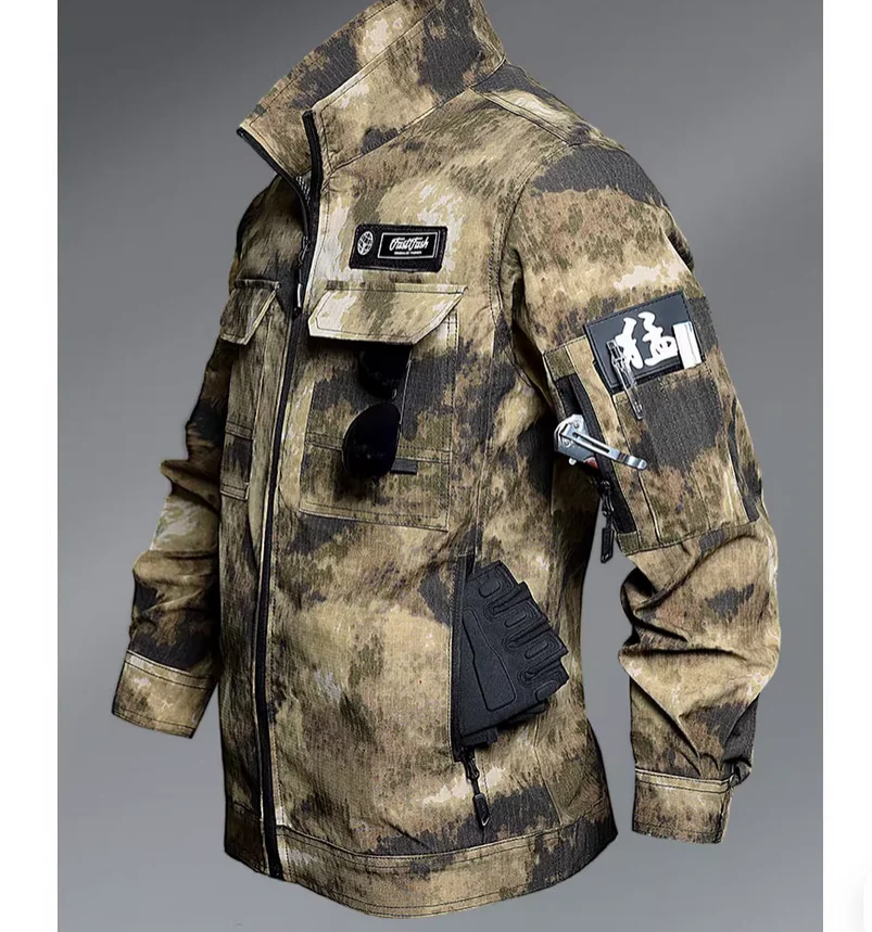 Spring and Autumn Camouflage Work Clothes, Anti Staining and Anti Tearing Training Labor Protective Clothing
Spring and Autumn Camouflage Work Clothes, Anti Staining and Anti Tearing Training Labor Protective Clothing